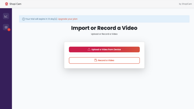 import or record a video