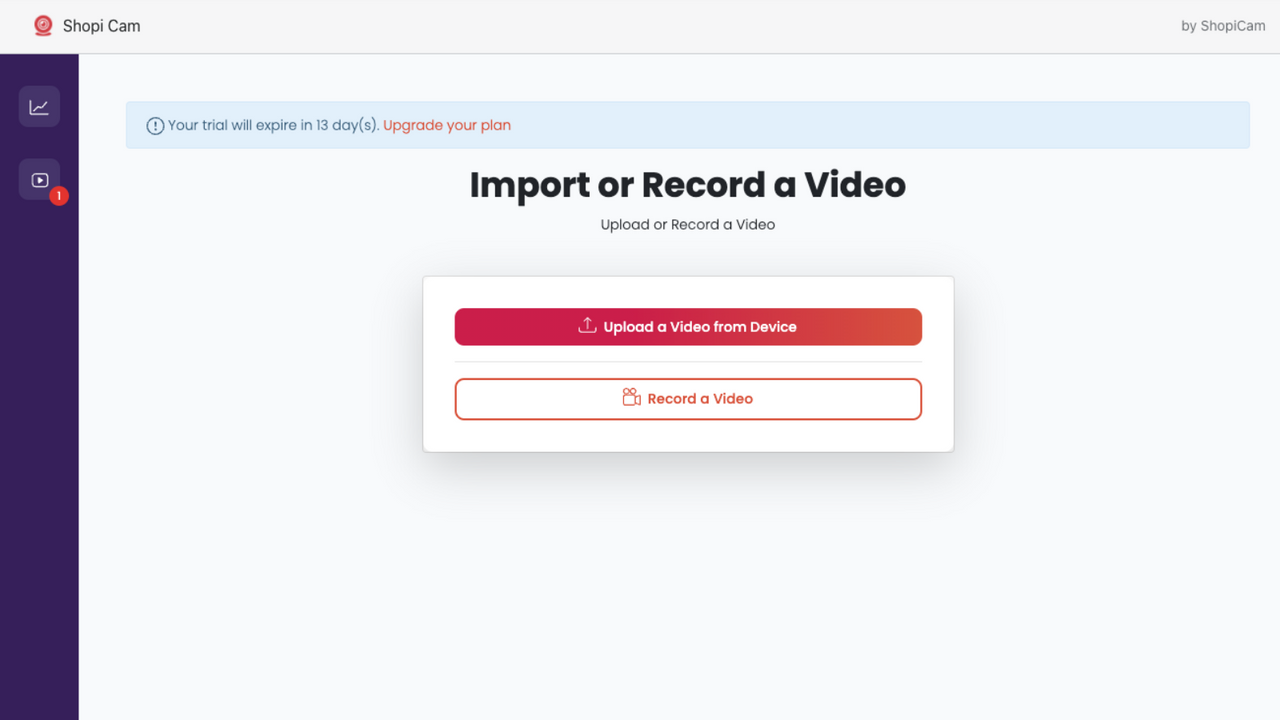 importer ou enregistrer une vidéo