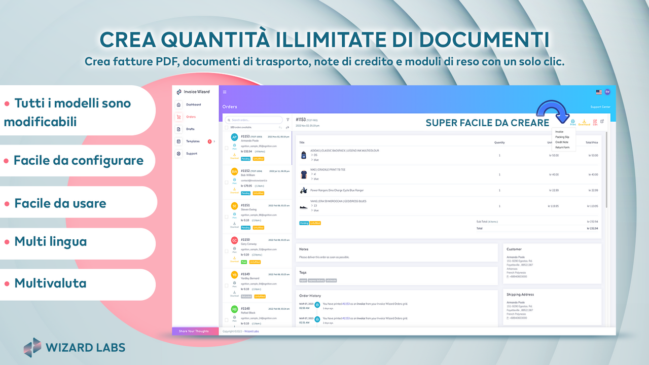 PDF fattura