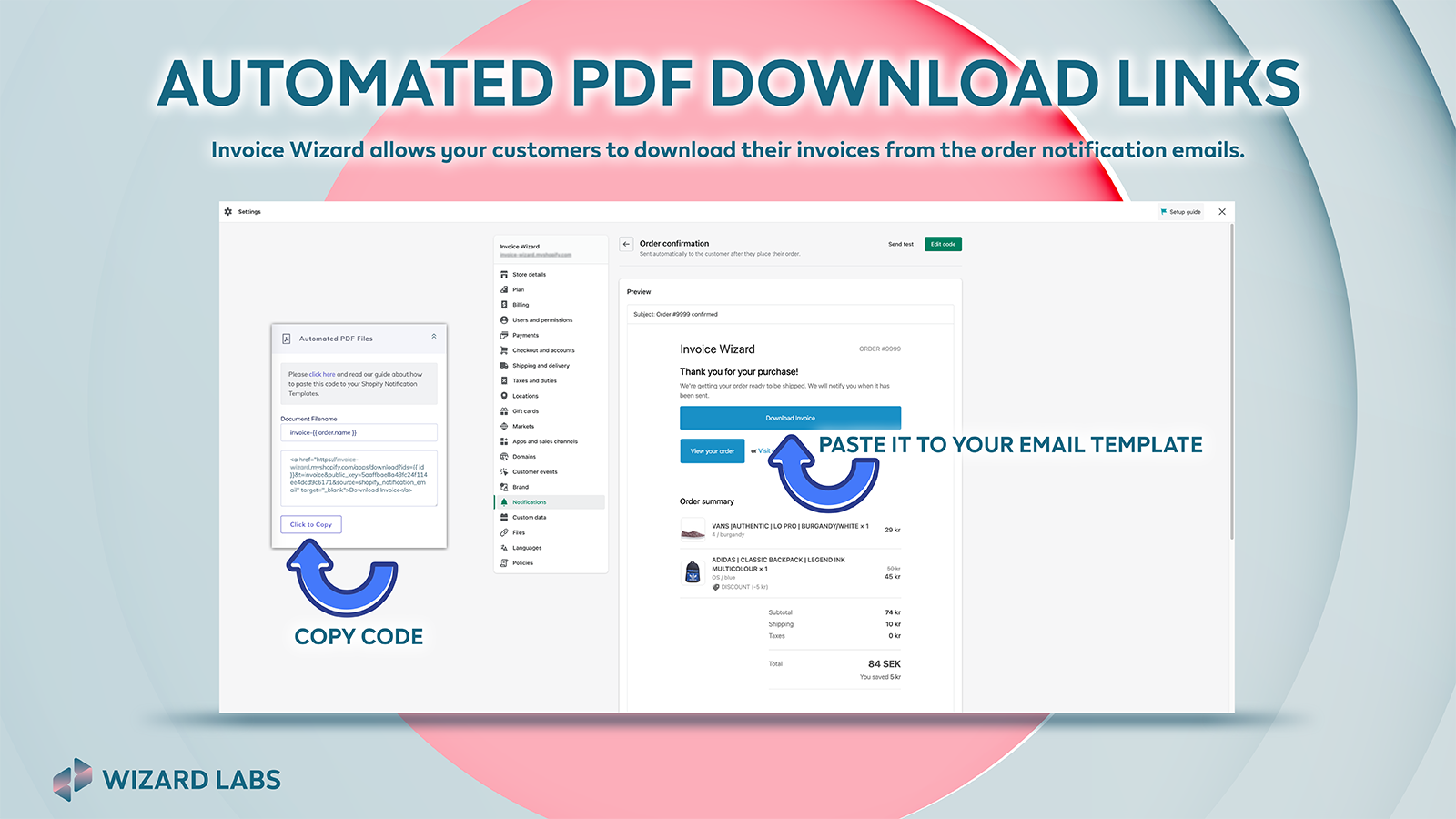 Wizard Labs: Invoice Wizard Screenshot