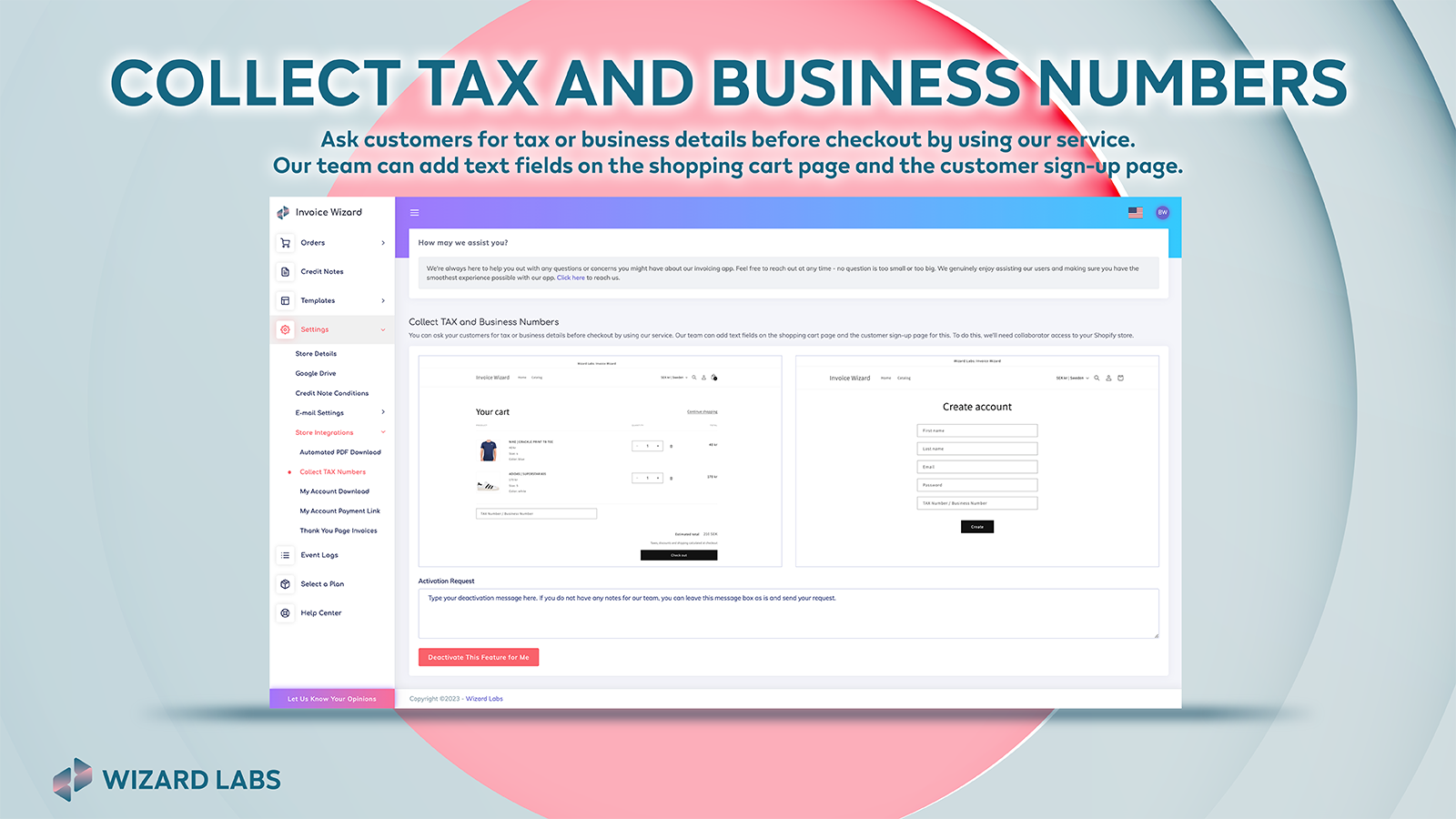 Wizard Labs: Invoice Wizard Screenshot