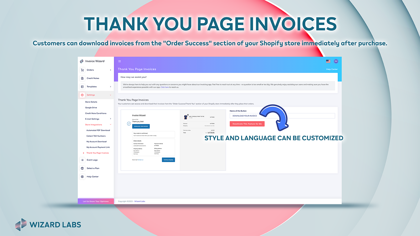 Wizard Labs: Invoice Wizard Screenshot