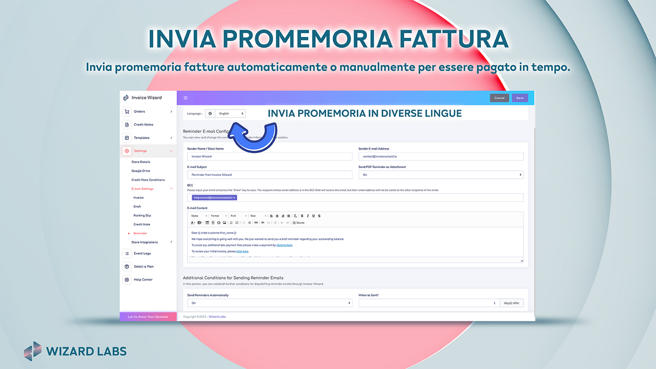 Invia automaticamente solleciti di fatture