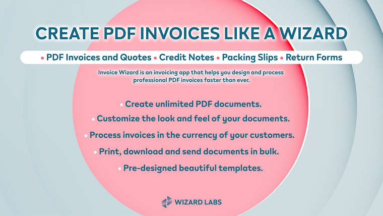 Wizard Labs: Invoice Wizard Screenshot