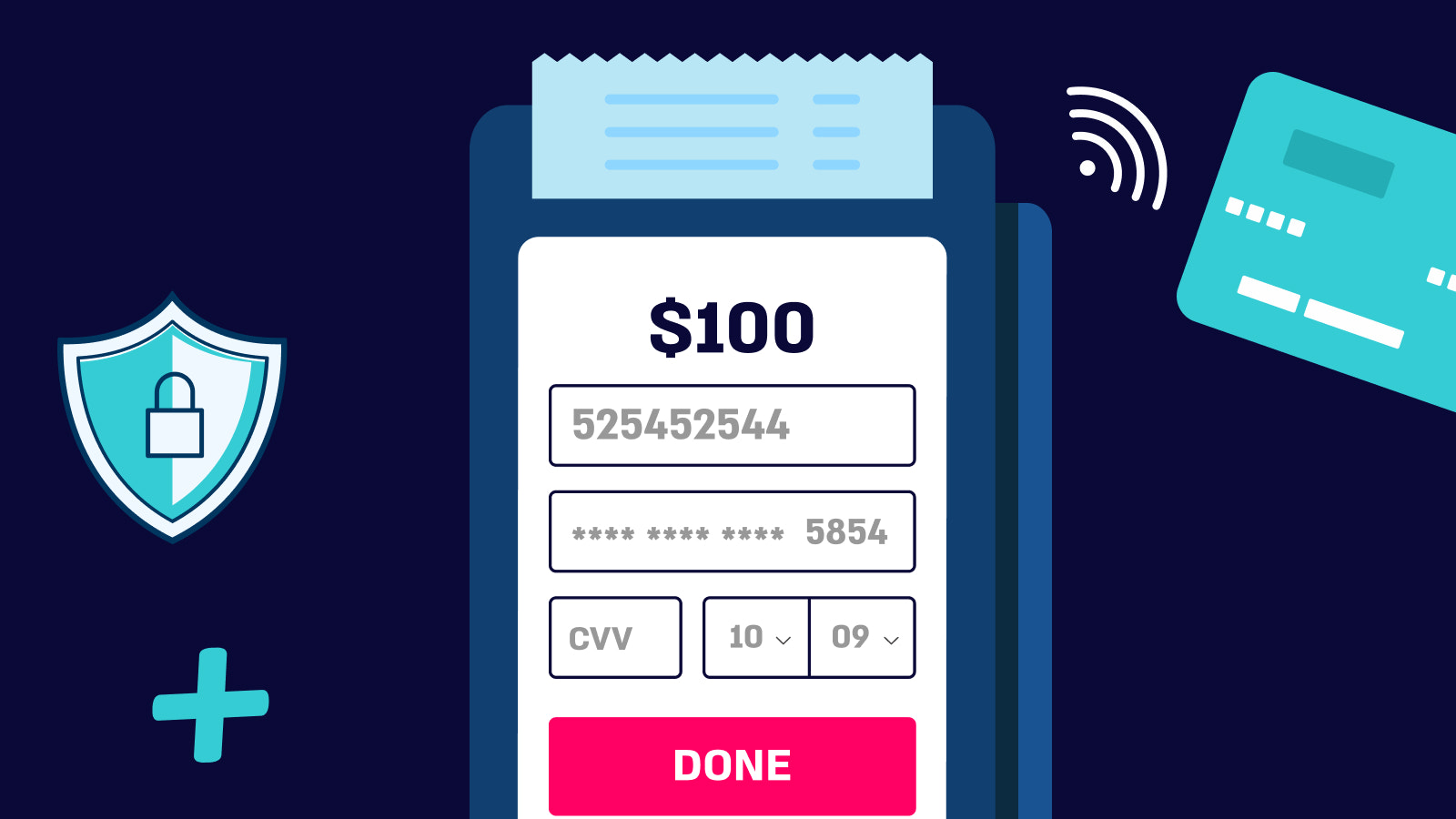 All order will be turn on our EMV Terminal Device