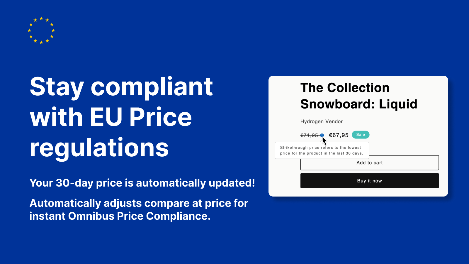 Stay compliant with EU price regulations - on autopilot