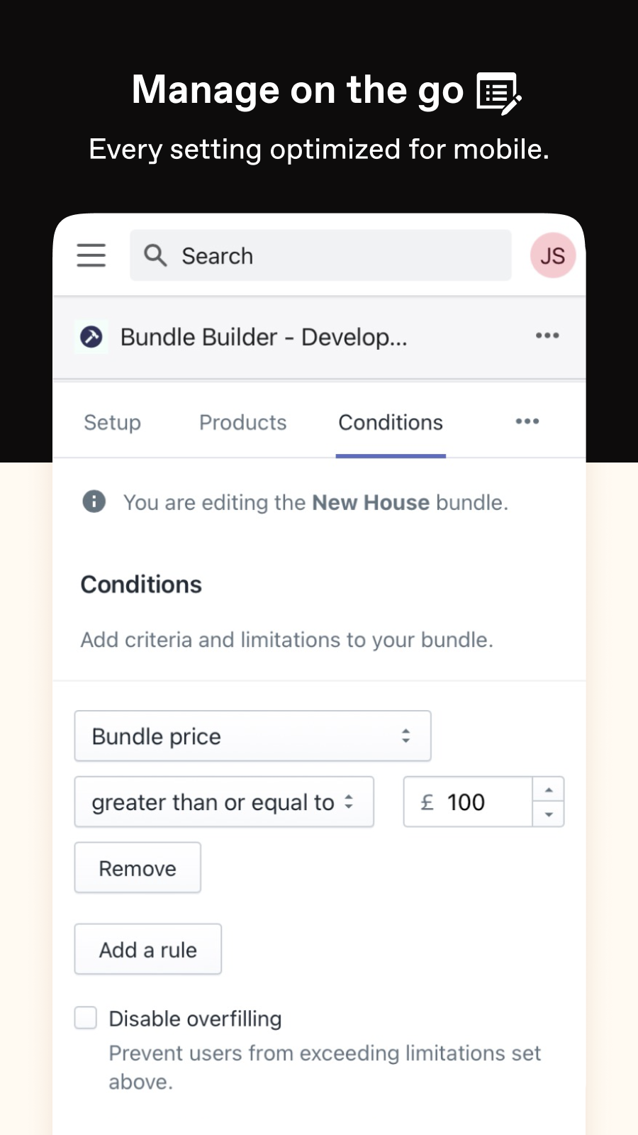 Bundle Builder Screenshot