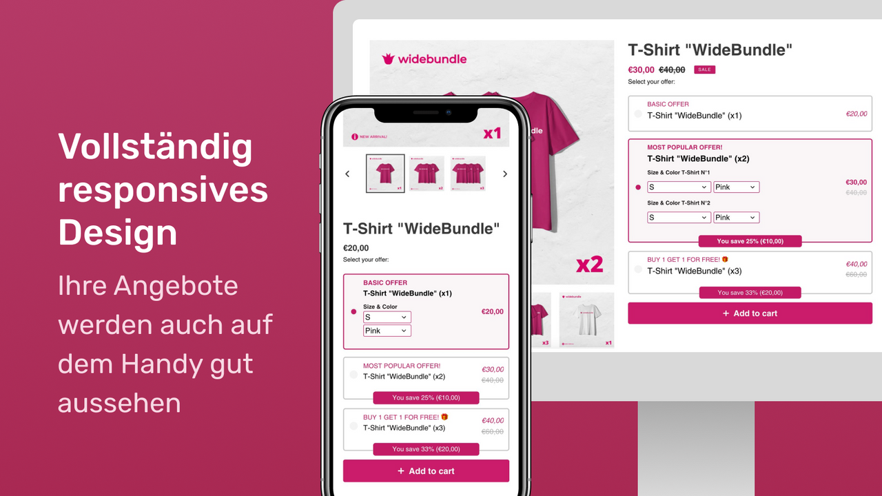 WideBundle, erstellen Sie automatische Rabatte für Ihre Produkte