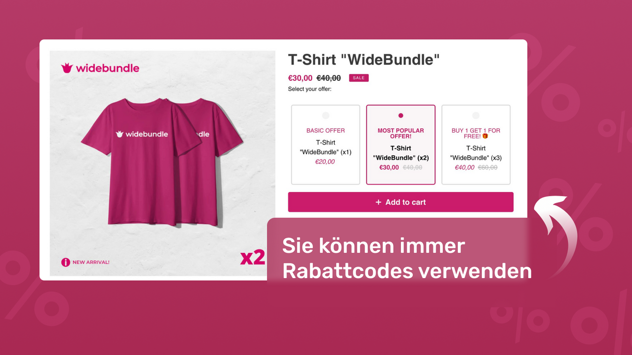 Wählen Sie verschiedene Designs für Ihre Angebote und Bundles