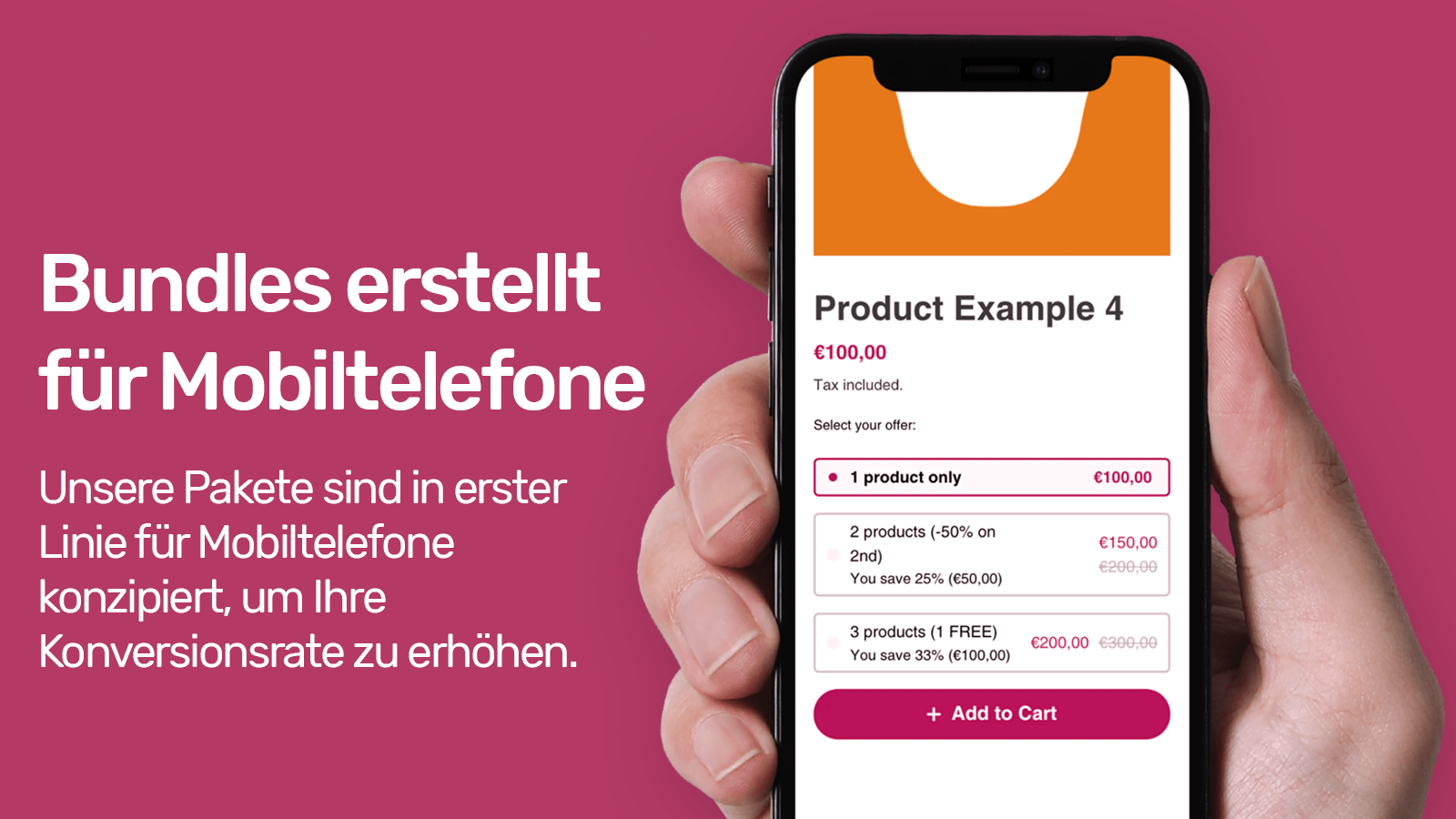 Bundles perfekt auf Handys angepasst