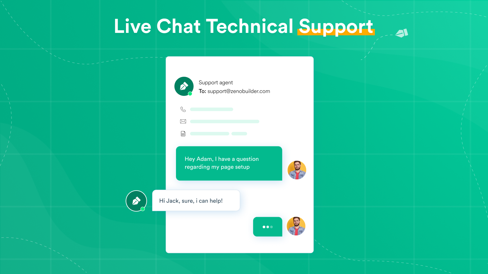 Live chat technical support