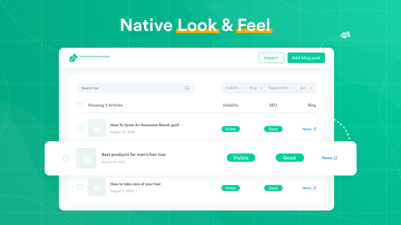 Native look & feel