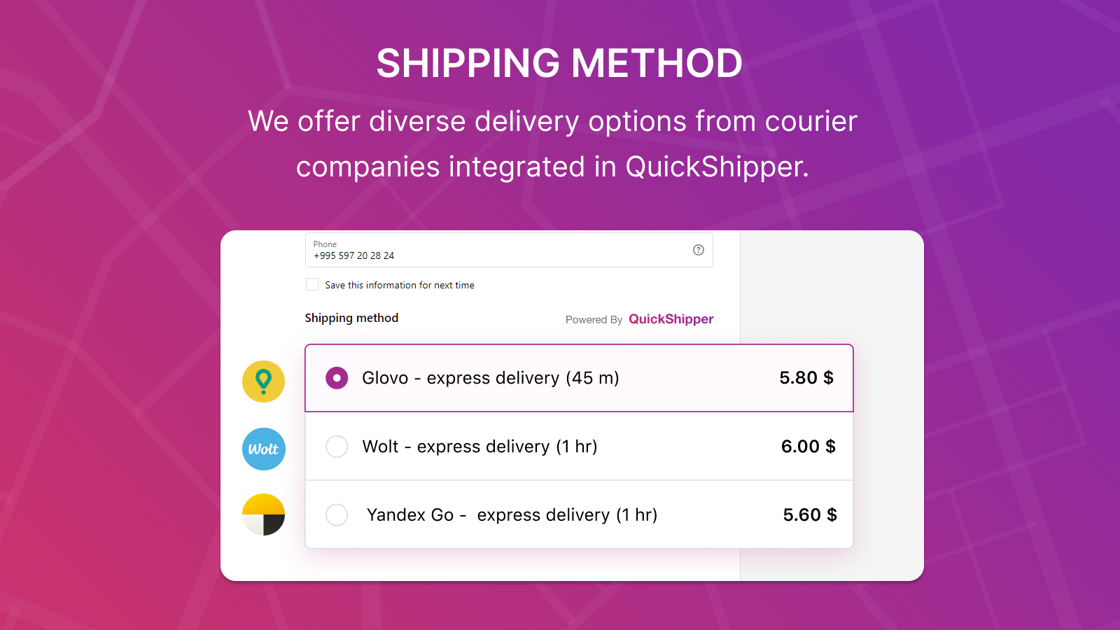 Quickshipper ‑ Local Delivery Screenshot