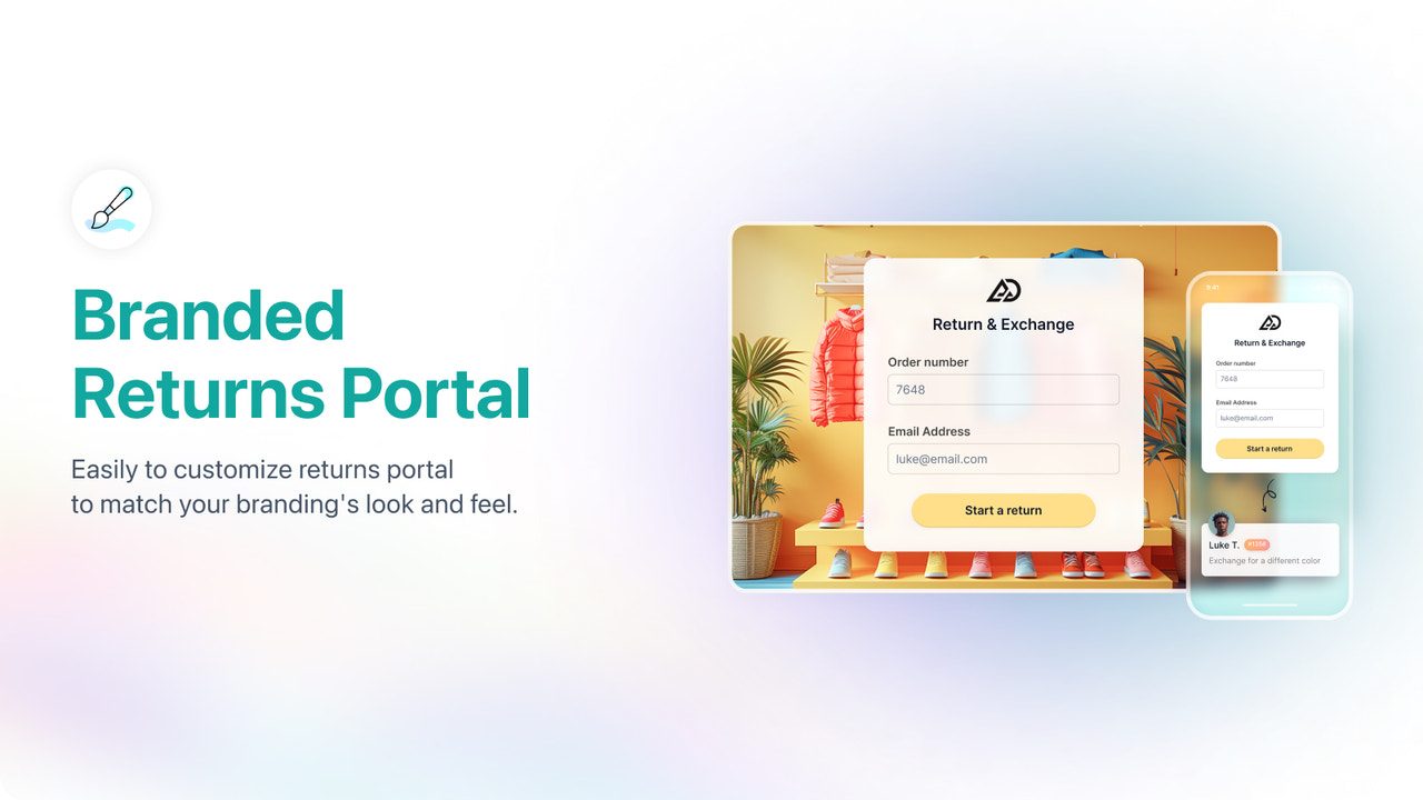 gebrandetes Rückgabeportal für Shopify Rückgabe- und Umtausch-App