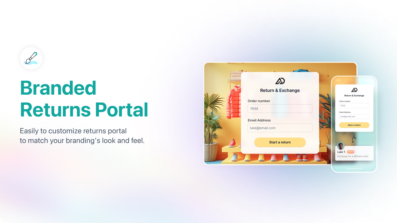 branded return portal for shopify return and exchange app
