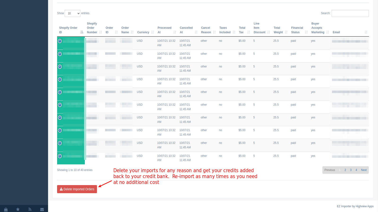 EZ Importer ‑ Order Importer Screenshot