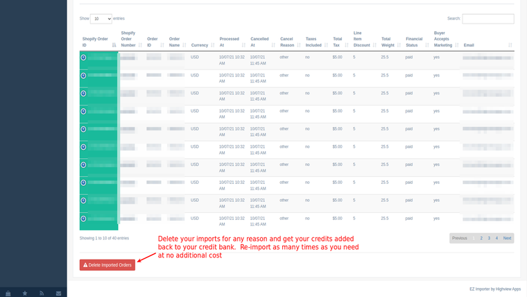 EZ Importer ‑ Order Importer Screenshot