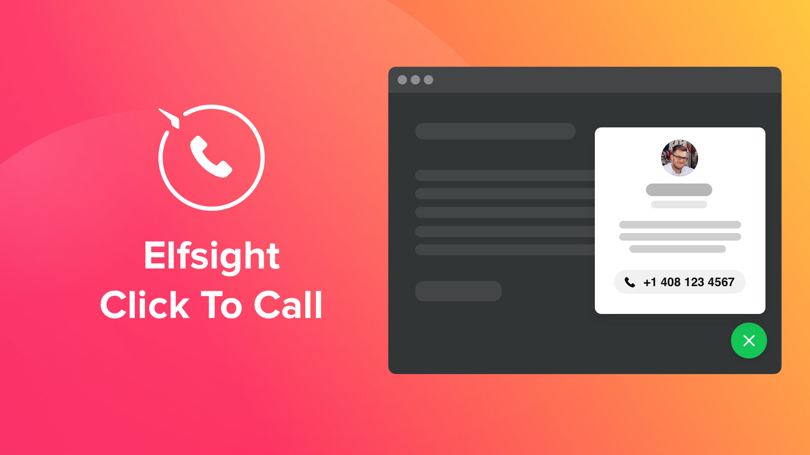 Click to call for a Shopify website by Elfsight