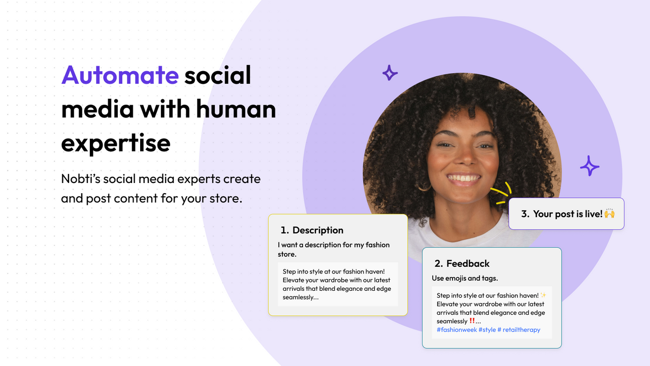 Automate social media growth with human expertise, high quality