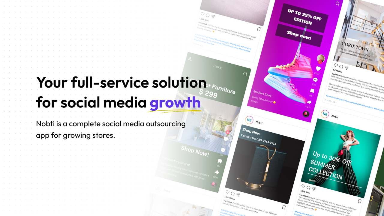 Nobti | Social Media Marketing Screenshot