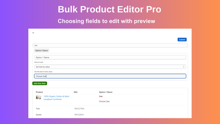 Bulk Product Editor Pro Screenshot