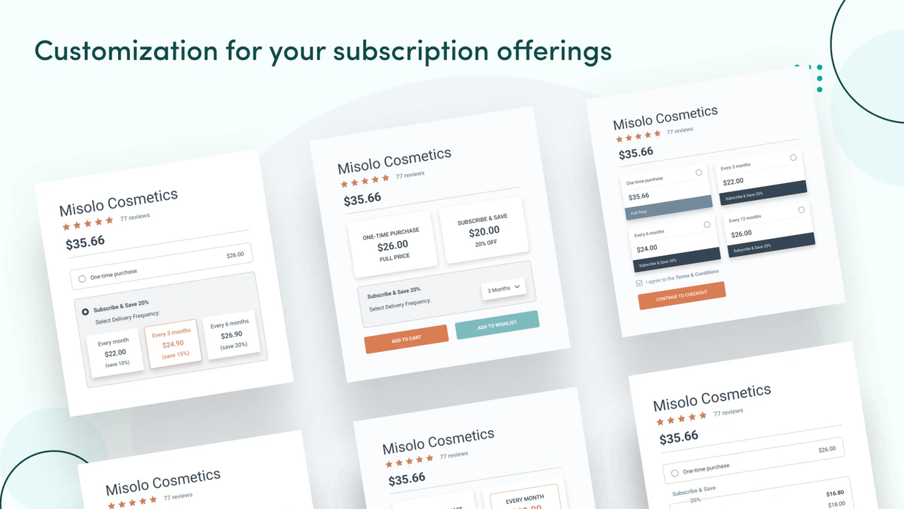 Customizing subscription offerings was never easier