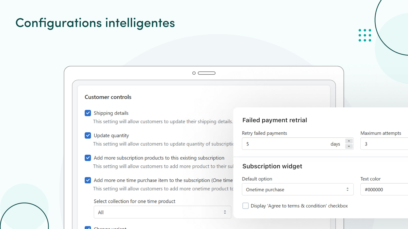 Configurations intelligentes