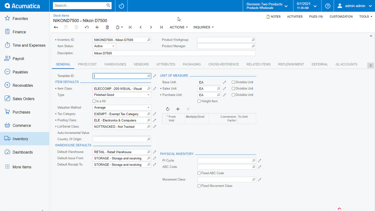 Gestion des articles en stock - Fournisseurs, inventaire, exécution, etc