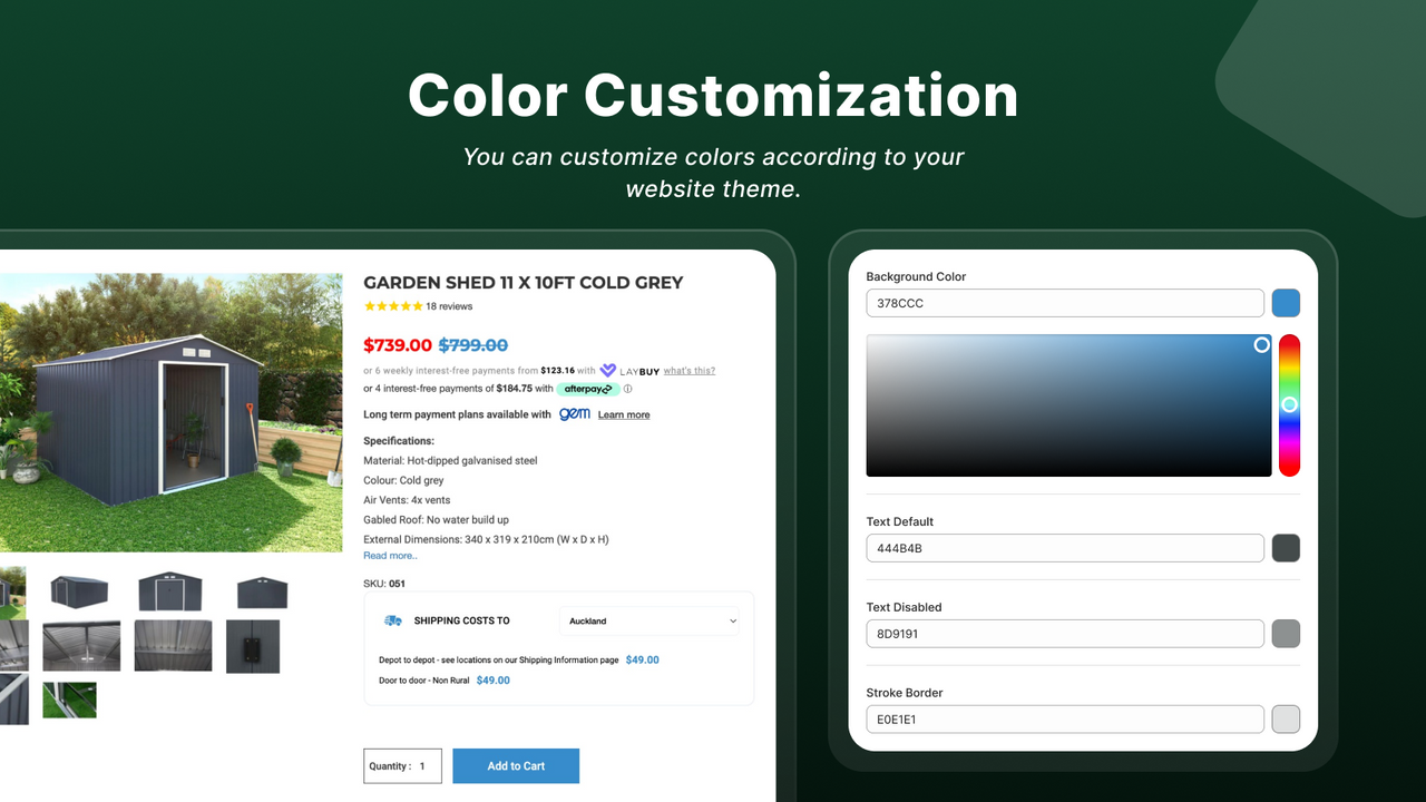 Personalización de Color