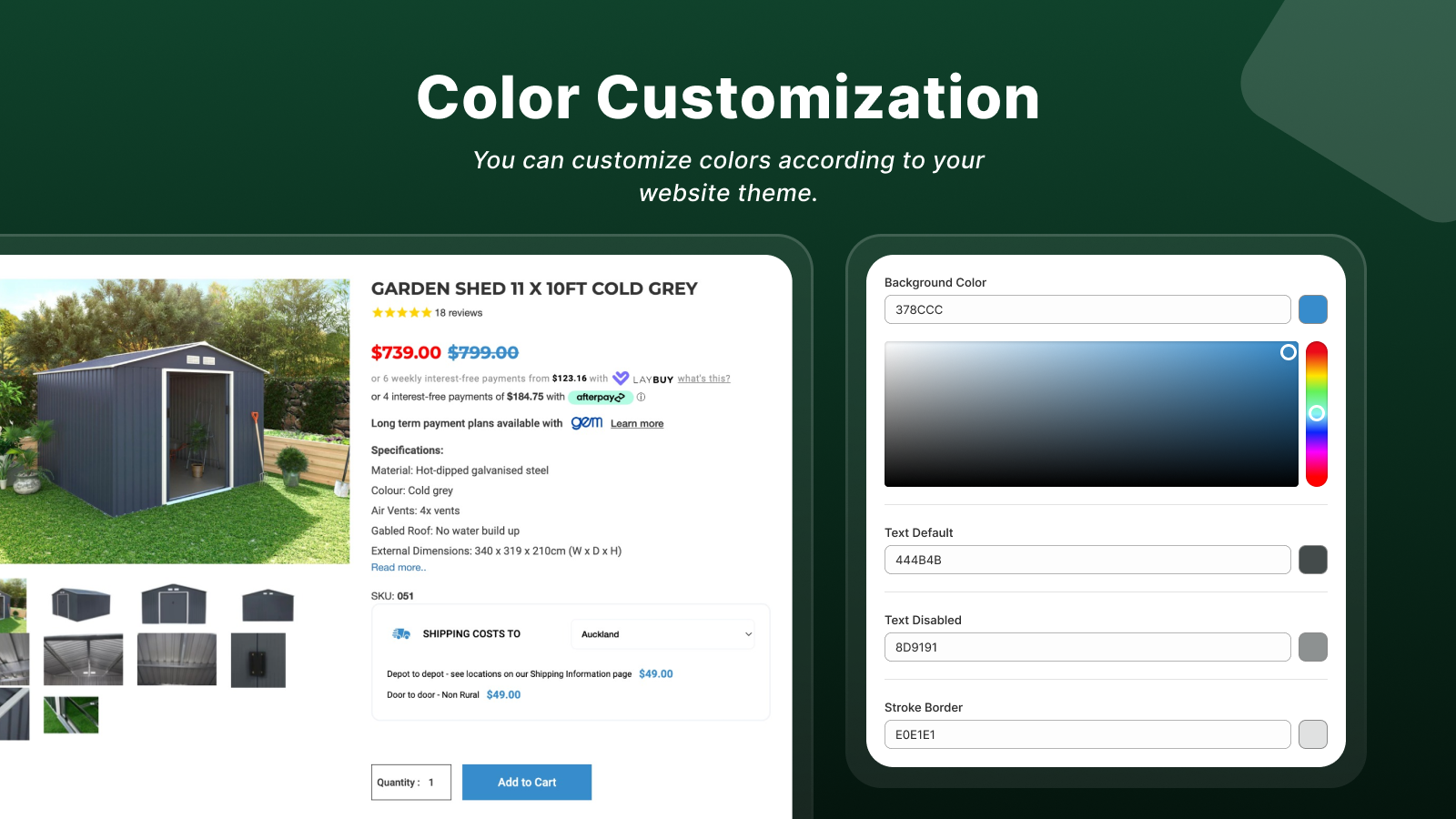 Display Shipping Costs On Product Pages