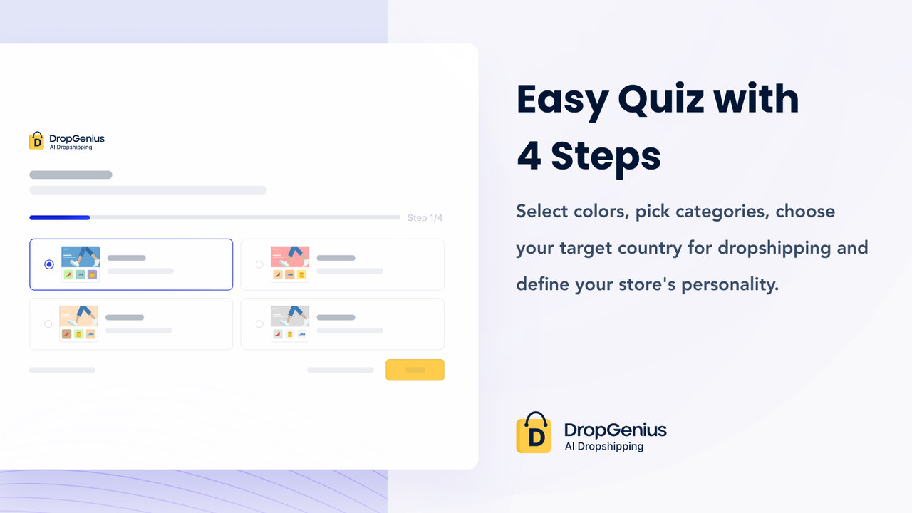 Easy Quiz with 4 Steps