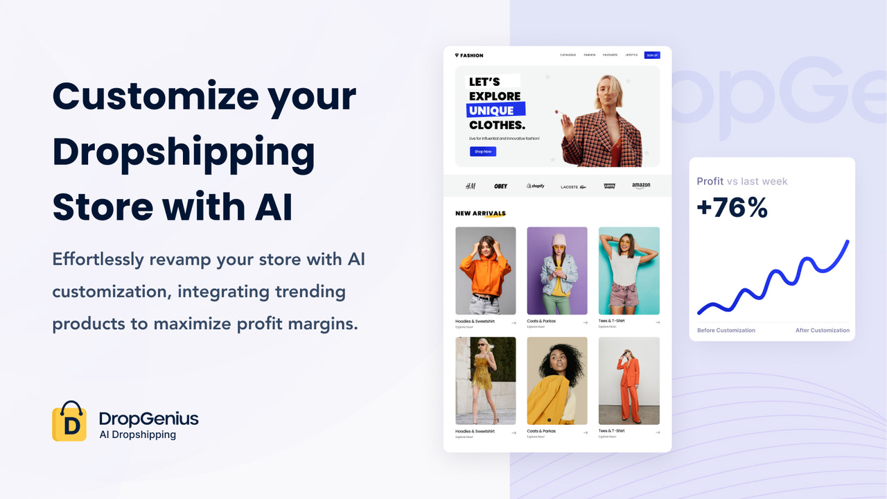 Tilpas din Dropshipping Butik med AI