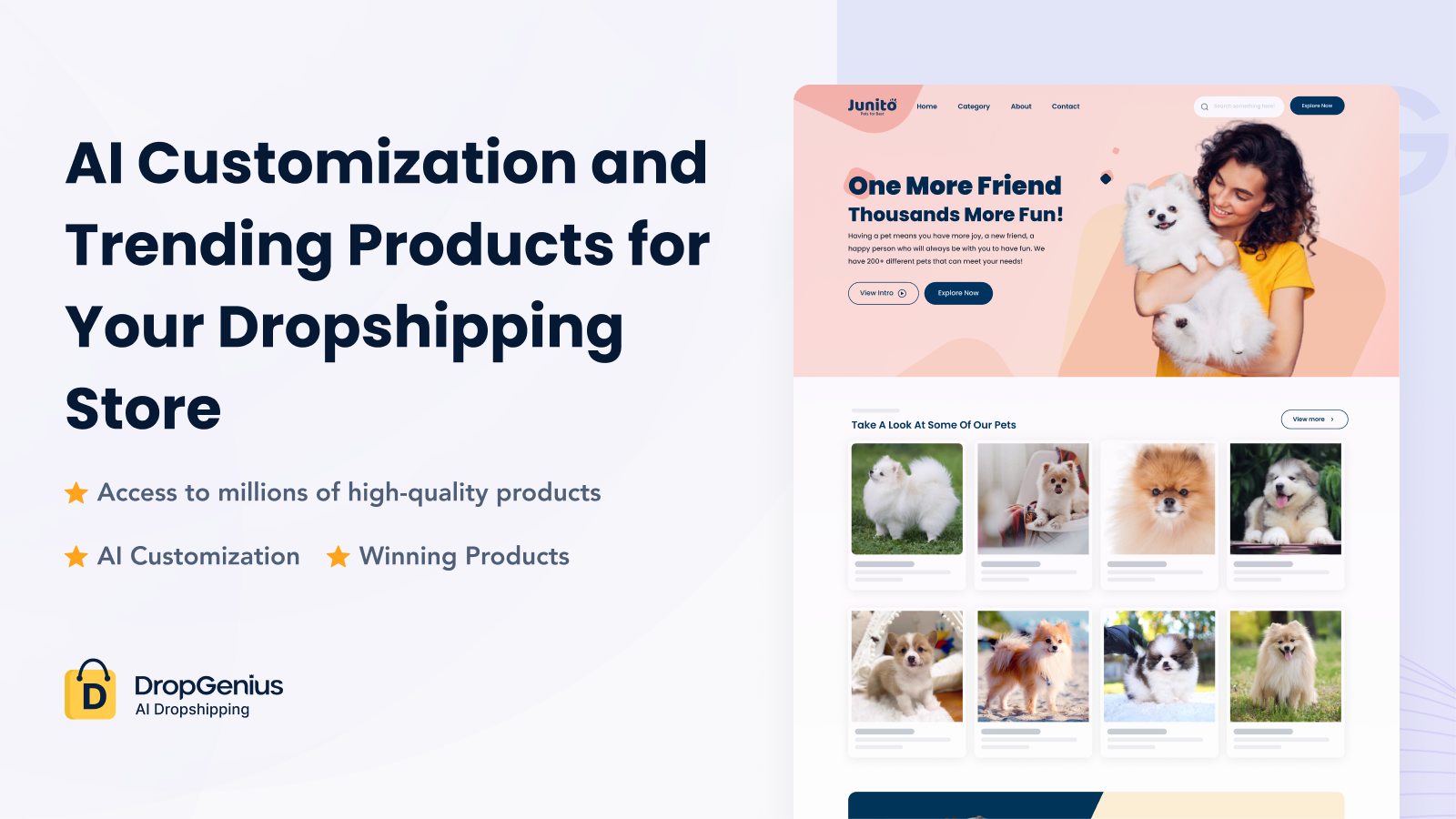 AI Customization and Trending Products for Dropshipping