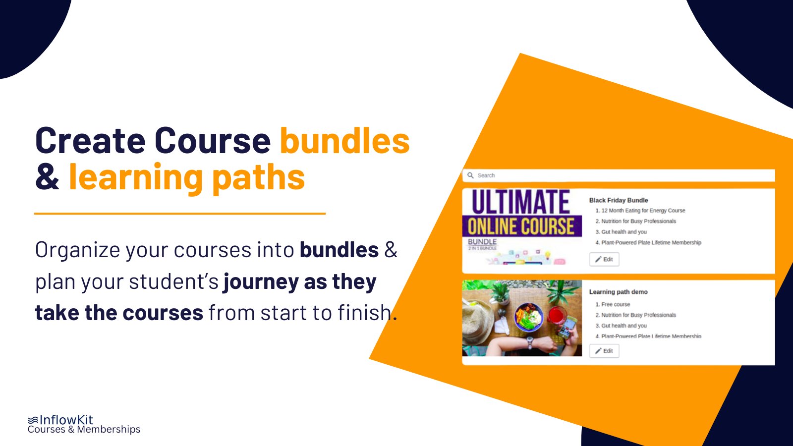 Create and sell course bundles and learning paths