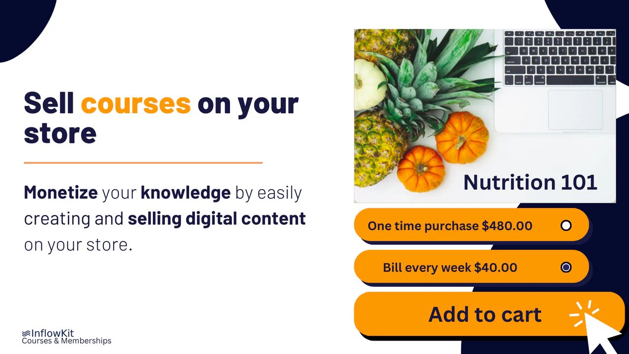 Sell courses