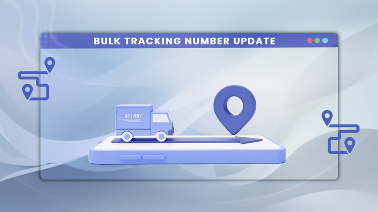 Bulk Order Tracking No. Update Screenshot