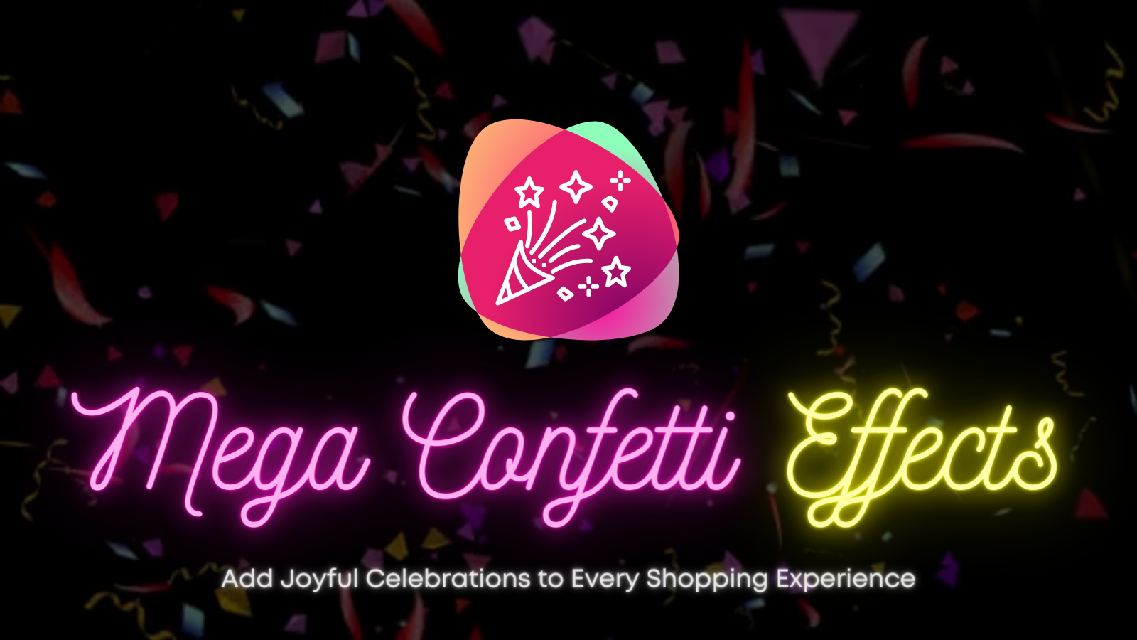 Mega Confetti Effects Encante sua loja com confete deslumbrante!