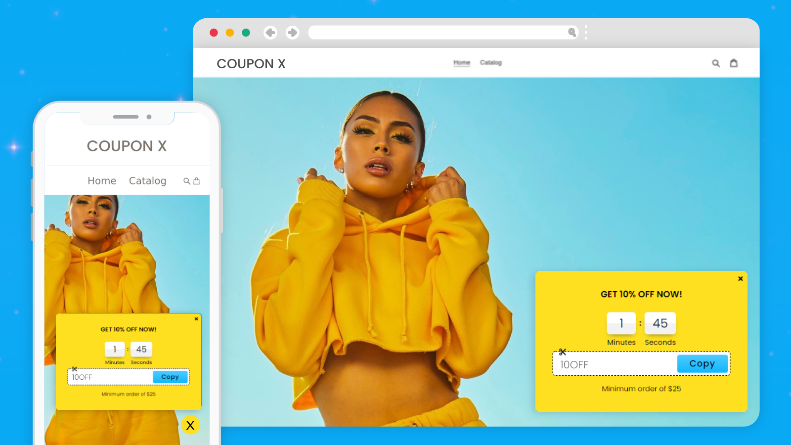 Coupon X: Discount Code Pop Up Screenshot