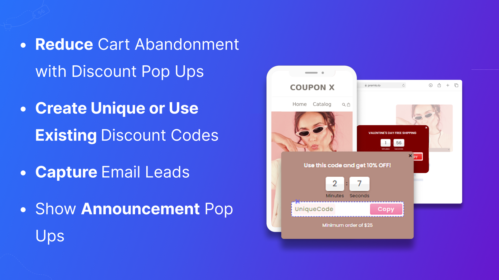 Discount Code Popup, Promo Widget Code | Shopify App Store
