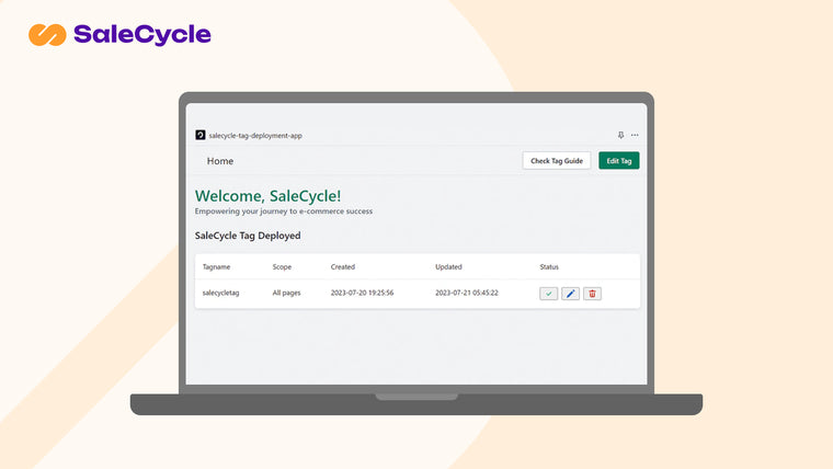 SaleCycle Screenshot