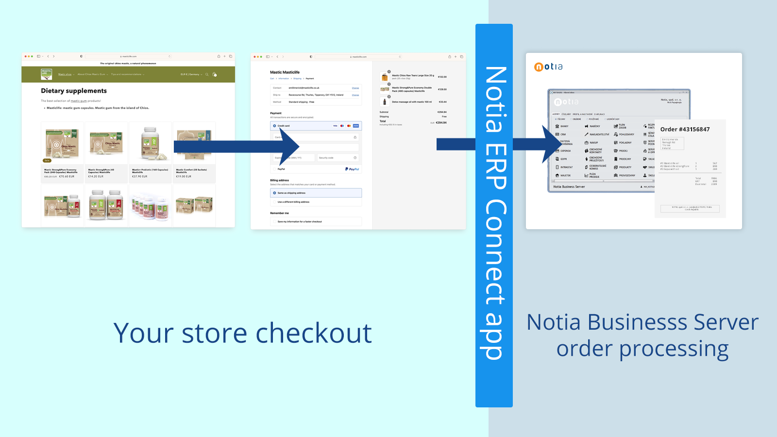 Notia ERP Connect Screenshot