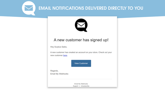 Recevez des notifications par e-mail directement à n'importe quelle adresse e-mail que vous souhaitez