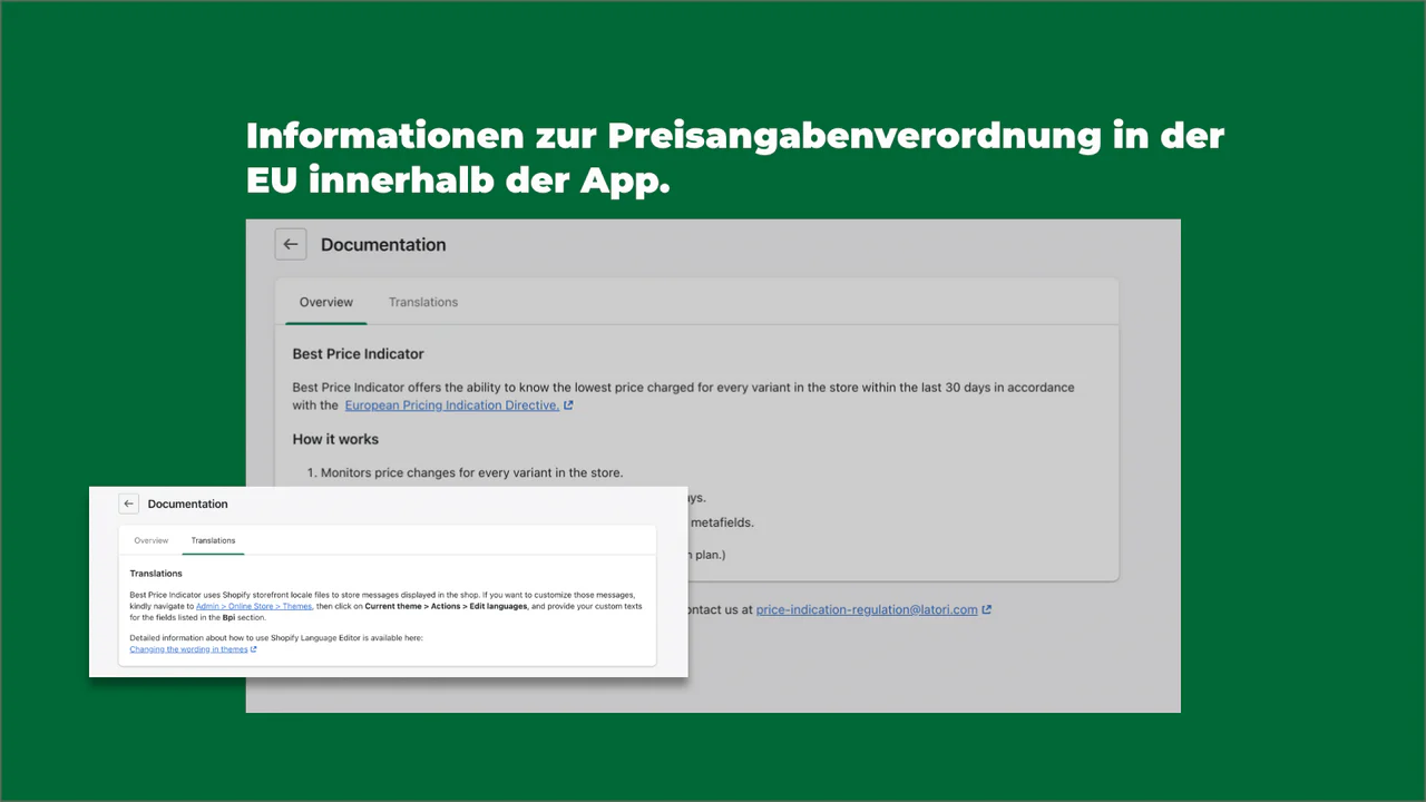 Informationen zur Preisangabenverordnung