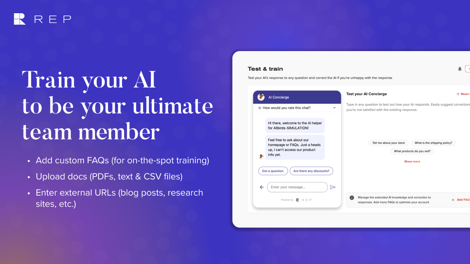 AI already knows your catalog out-of-the-box. Train the rest.