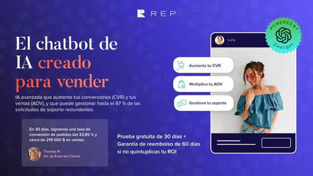 Mantén tu tienda abierta las 24 horas con Rep + Live Chat