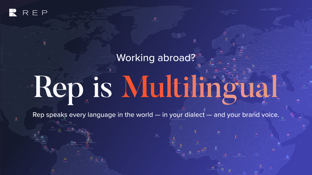 Rep est multilingue. Nous parlons dialecte, idiomes — todo!