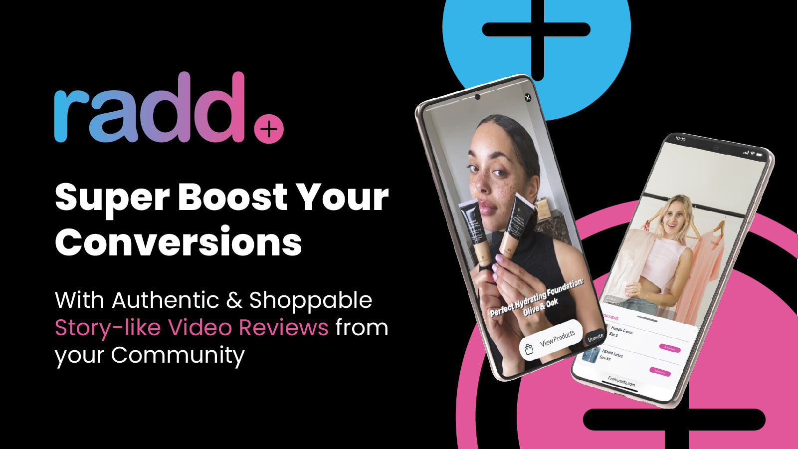 radd. Shoppable Video Stories Screenshot