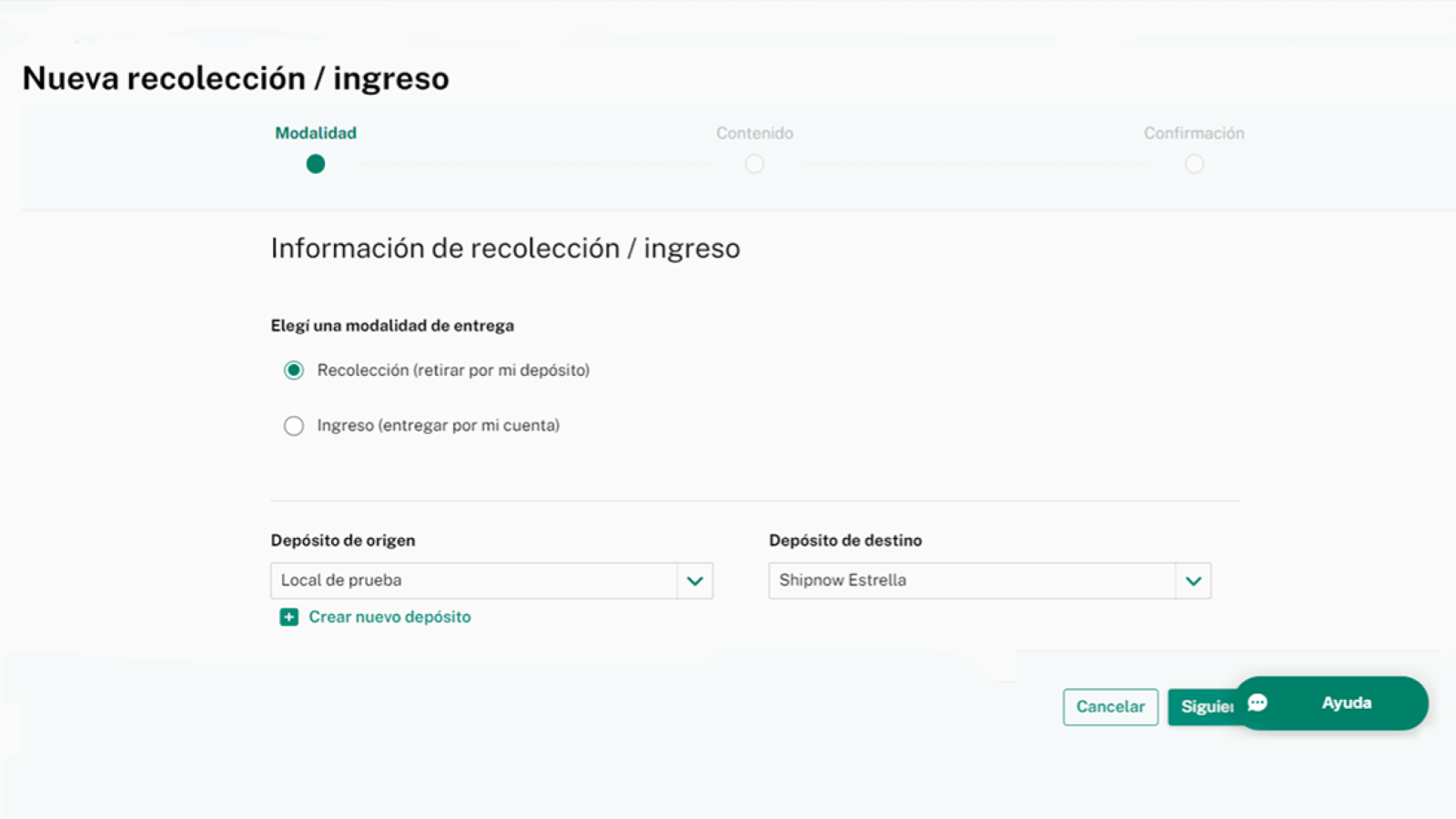 shipnow ‑ logística Screenshot