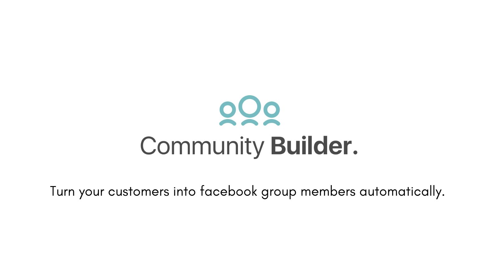 Construtor de comunidades para grupos do Facebook