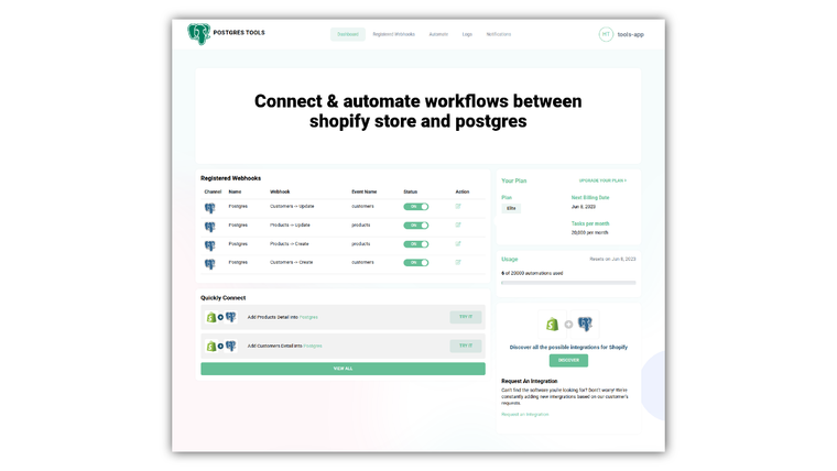 Postgres Tools Screenshot